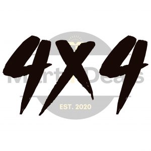 4x4 | Solid | Vinyl Decal | Set of 2