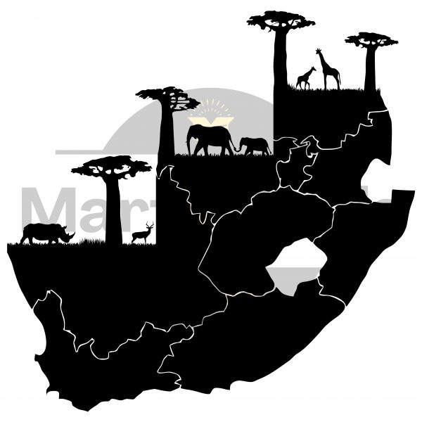 South Africa | Baobab | Animals | Vinyl Decal