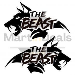 The Beast | Wolf | Vinyl Decal (Set of 2)