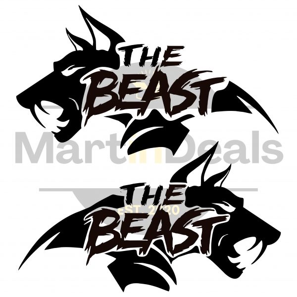 The Beast | Wolf | Vinyl Decal (Set of 2)